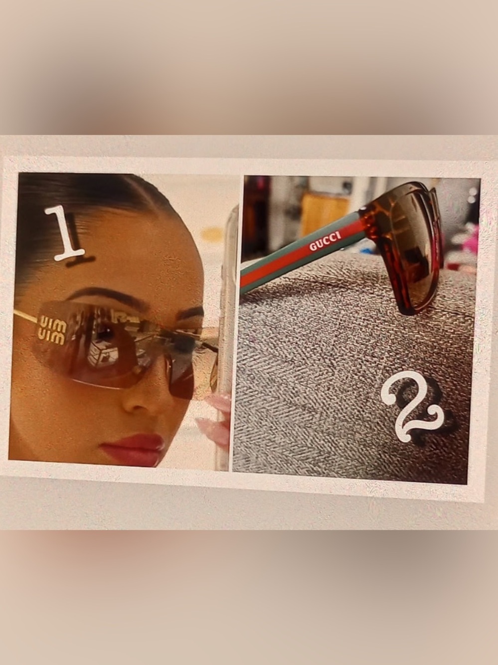 High Fashion Glasses. Pick Pic#1 or #2. Very Cute.